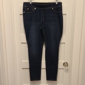 Luxe Women's Deep Indigo Skinny Jeans